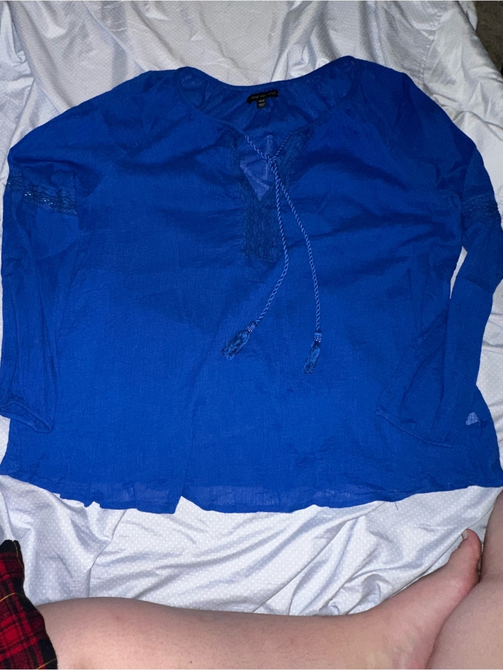 Lane Bryant blue lightweight blouse plus size 14/16